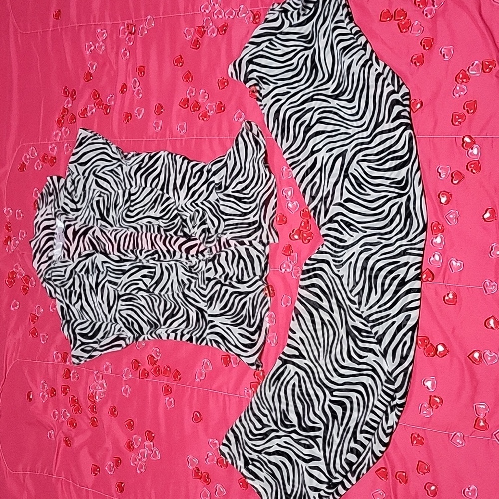 Victoria's secret zebra pajama set
